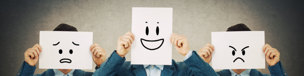 Giggle Gallery - May - Opening blog image - with 2 mood faces