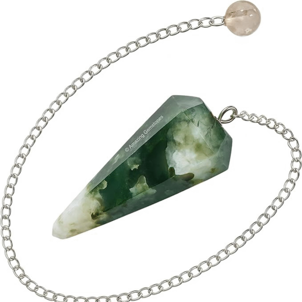 Moss Agate Pendulum