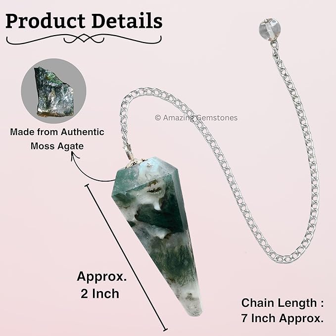 Moss Agate Pendulum additional product image
