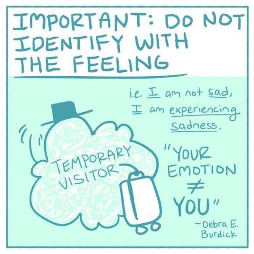 I don't identify with that feeling